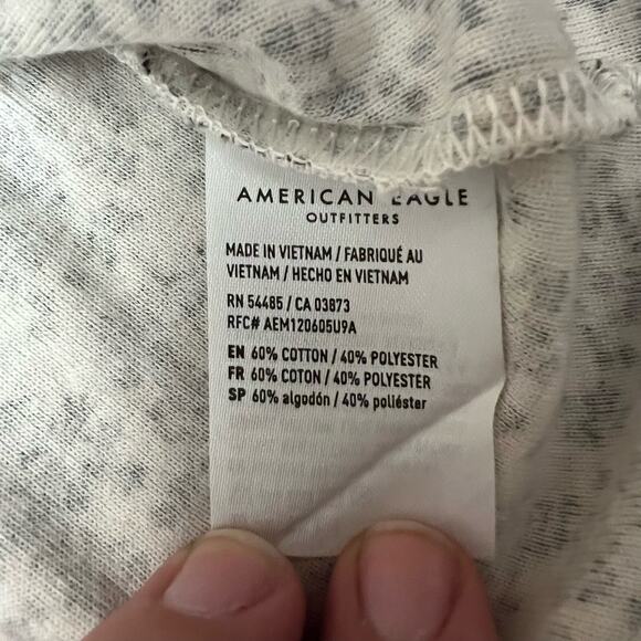 American Eagle AE Mini Floral Tie Front Tee Short Sleeve Top Medium Boho Trendy - Picture 12 of 13